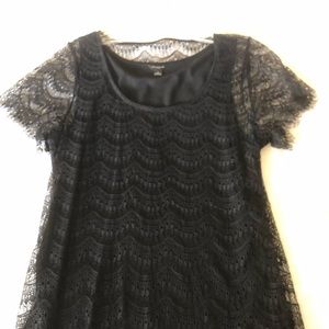 Ann Taylor Lacey black top.